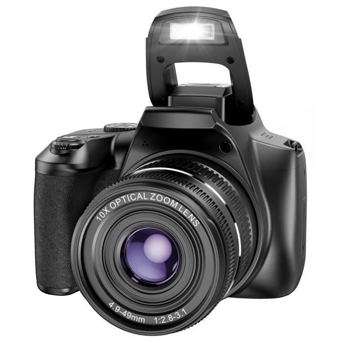 Appareil Photo Numérique 64MP 4K 10X Zoom Écran 3 Pouces Mémoire 32G YONIS
