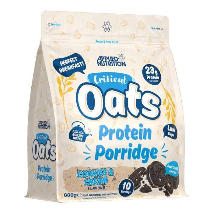 Formule de glucides et de protéines Applied Nutrition - Critical Oats - Cookies & Cream 600g