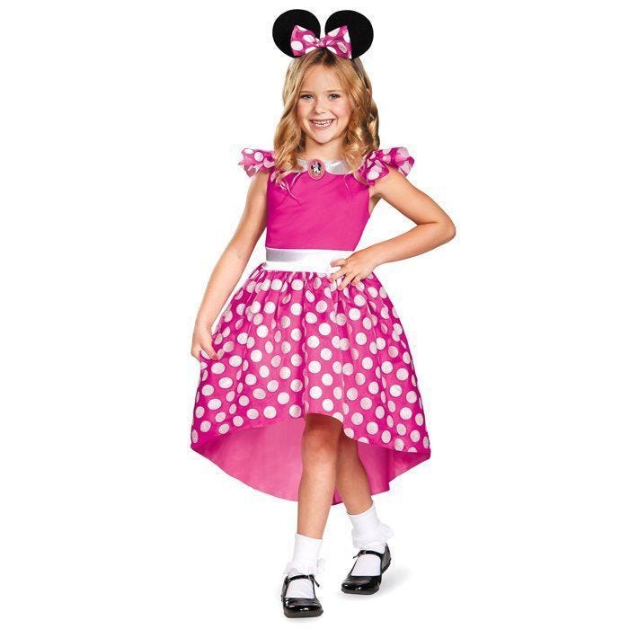 Déguisement - Panoplie de déguisement - Pour enfant - Déguisement Minnie rose classique fille