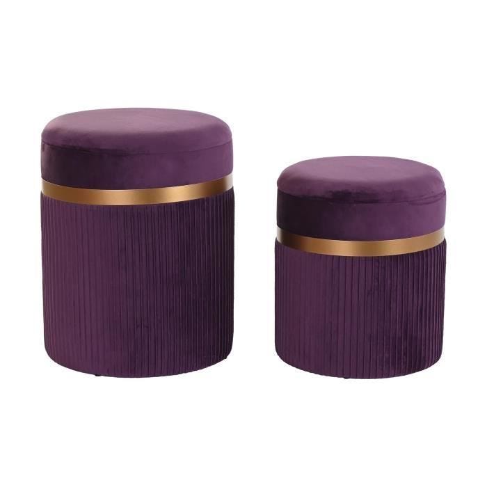 repose-pied polyester mdf bordeaux