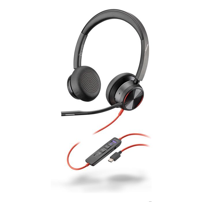 Micro-casque - HP Poly - Blackwire 8225 - Stéréo - USB-C - Certifié Microsoft Teams