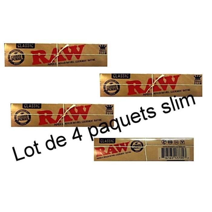 Raw - 4 Paquets Feuilles Raw Original Slim