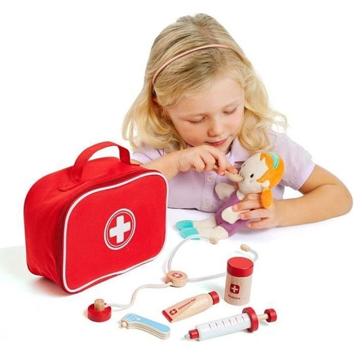 Mallette de docteur avec accessoires en bois Doctor Set Molto