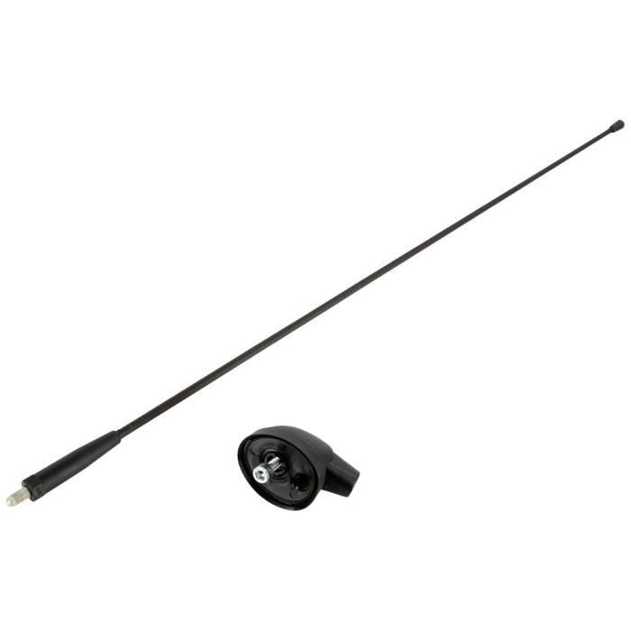 Antenne universelle pour autoradio - ACV - 15-7657009 - Verre fieberglacé - 41 cm - Fixation de toit avant
