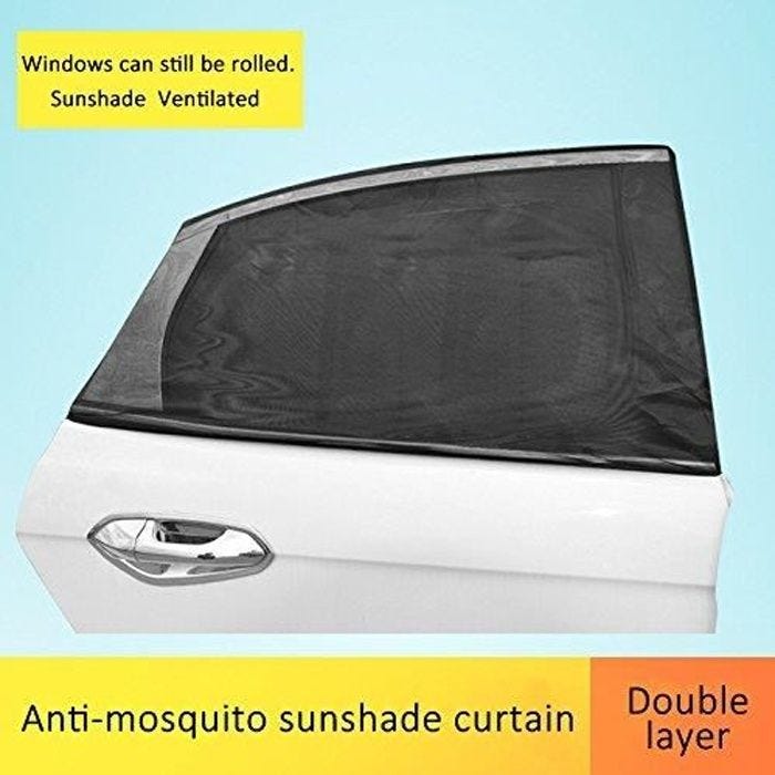 Rideau pare soleil - Ecent - 2 PCS - Anti-UV - Anti-moustique - 120 x 51 cm