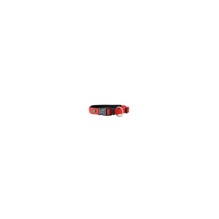 Collier - Hunter - Vario - Rouge - Nylon - Confort néoprène