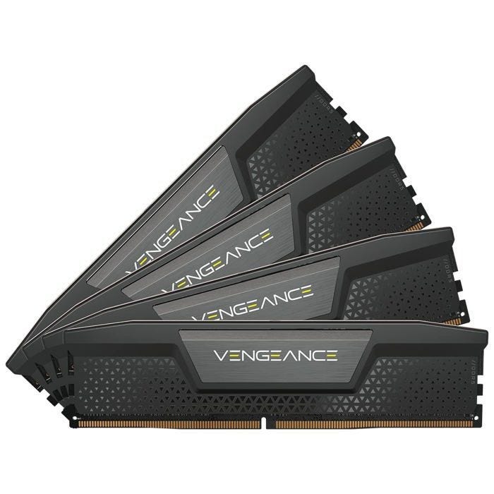 Corsair Vengeance DDR5 64 Go (4 x 16 Go) 6000 MHz CL36 - Noir - Kit Quad Channel 4 barrettes de RAM DDR5 PC5-48000 - CMK64GX5M4B6000