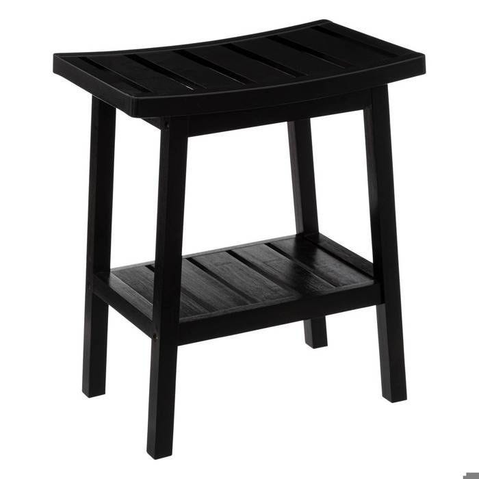 5five - tabouret rangement bambou noir
