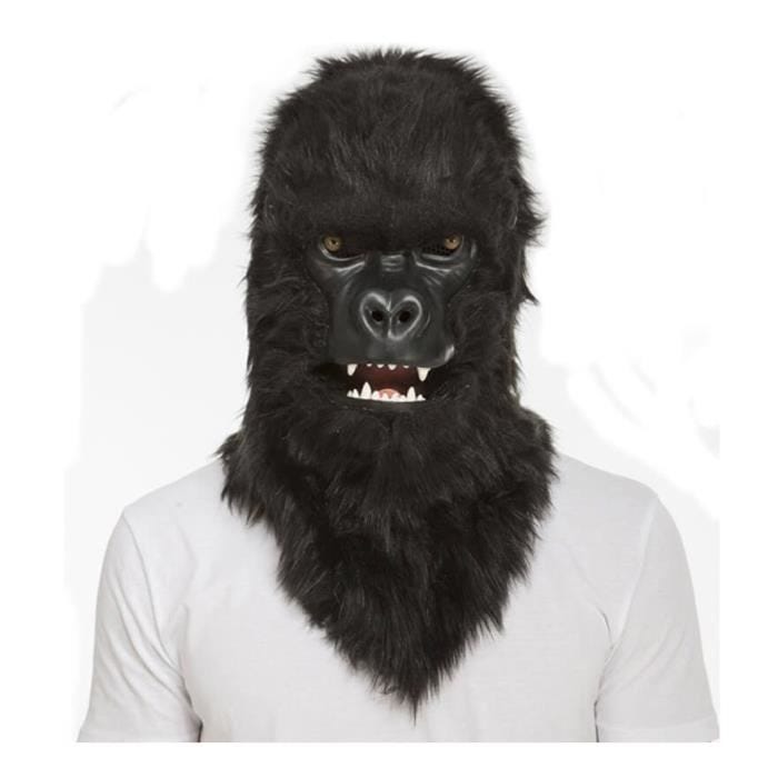 Masque de Gorille Mâchoire Mobile - Disfrazzes - Noir - Mixte - Extérieur