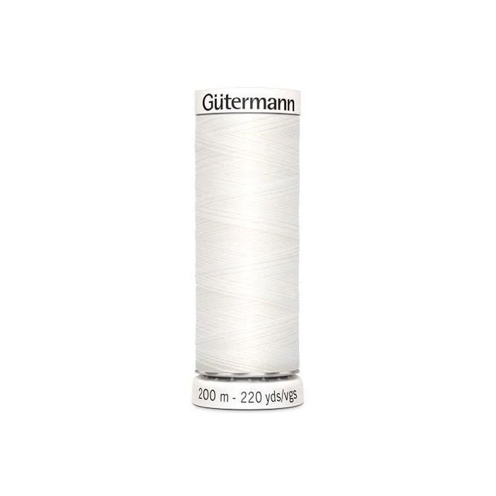 Fil à coudre - GÜTERMANN - 200m - Noir - 100% Polyester - Résistance exceptionnelle