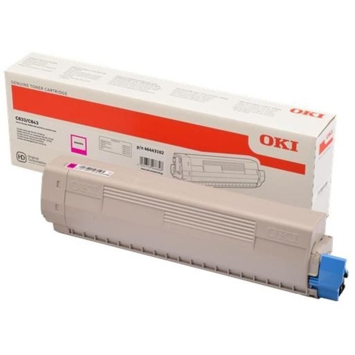 Cartouche toner OKI 46443102 C833/843 Magenta - Haute capacité - Jusqu'à 10000 pages