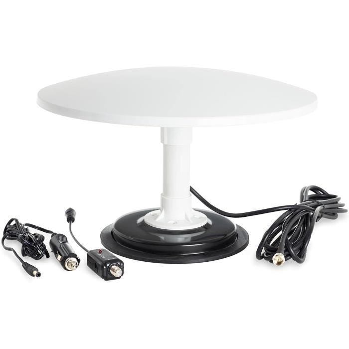 Cosmos Puissante TV TNT Antenne Amplificateur – Exterieur HD Television Câble d'Antenne pour Camping Car Caravane Camion.[Q109]