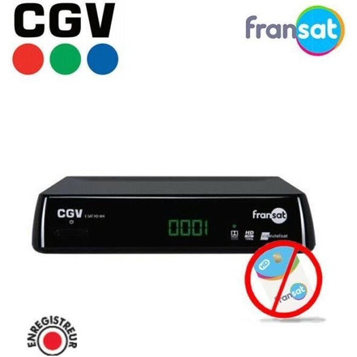 DÉCODEUR SATELLITE HD E-SAT HD-W4 (SANS CARTE FRANSAT)