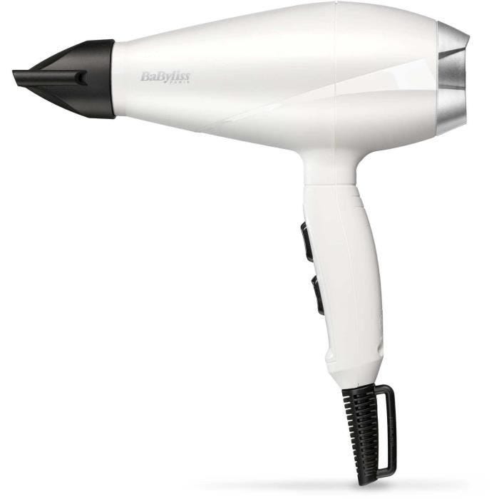 Sèche-cheveux - BaByliss - 6704WE Speed Pro 2000 - Moteur AC - Fabriqué en Italie