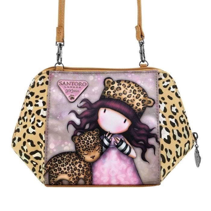 Sac bandoulière - SAFTA - Gorjuss Purrrrrfect Love - Multicoloré - 26x15,5x9,5 cm - Zippée