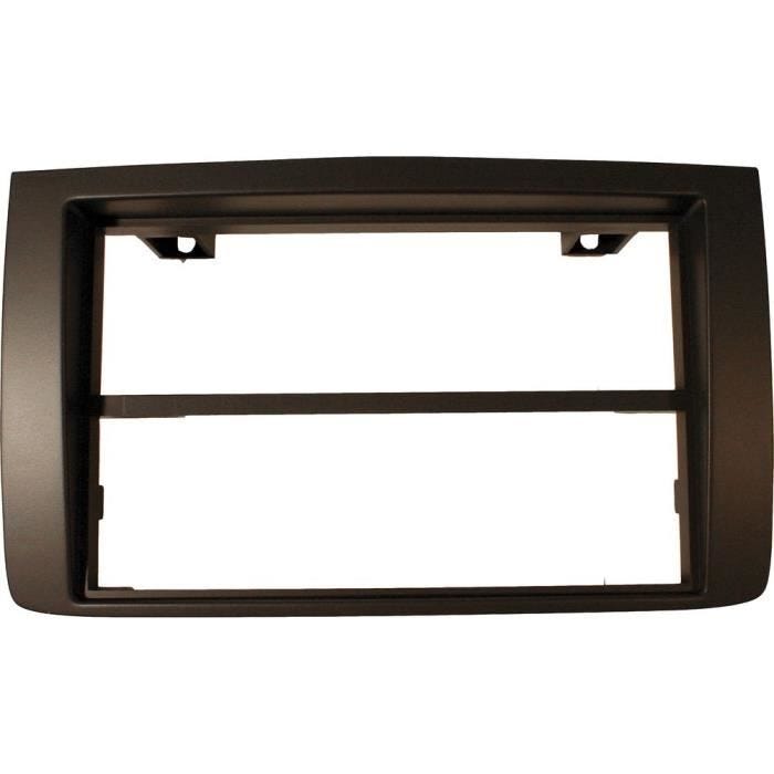 Adaptateur de façade d'autoradio - FIAT - Idea - 2x simple DIN - Noir