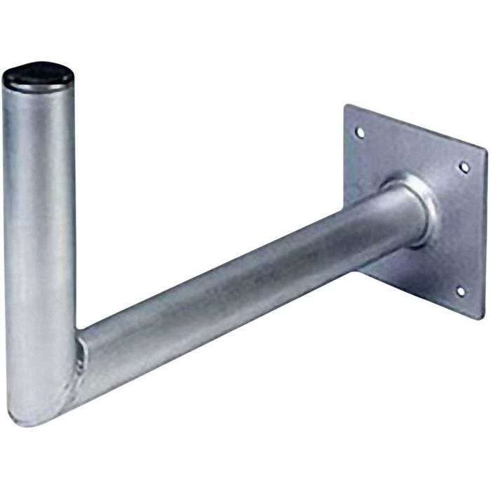 Support mural - HAMA - Aluminium - Distance au mur 45 cm - Pour paraboles jusqu'à 90 cm - Couleur argent