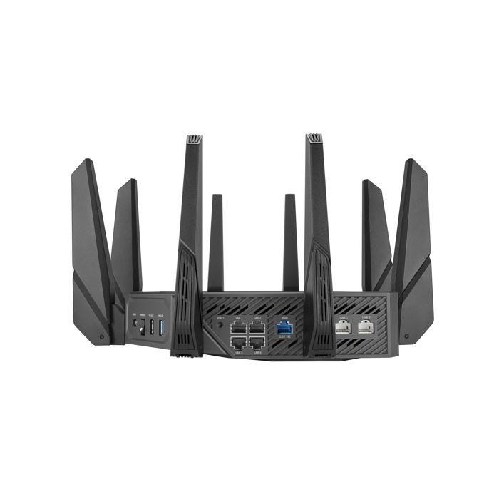 RÉSEAU, Routeur, Routeur mobile, Asus Gt-axe16000ASUS ROG Rapture GT-AXE16000. Type de connexion WAN: RJ-45. Bande Wi-Fi: Tri-bande