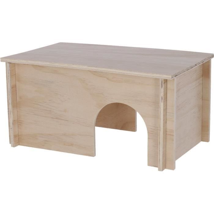 Abri pour rongeurs - Beige - Toit amovible - Montage simple - Pour hamster - KERBL