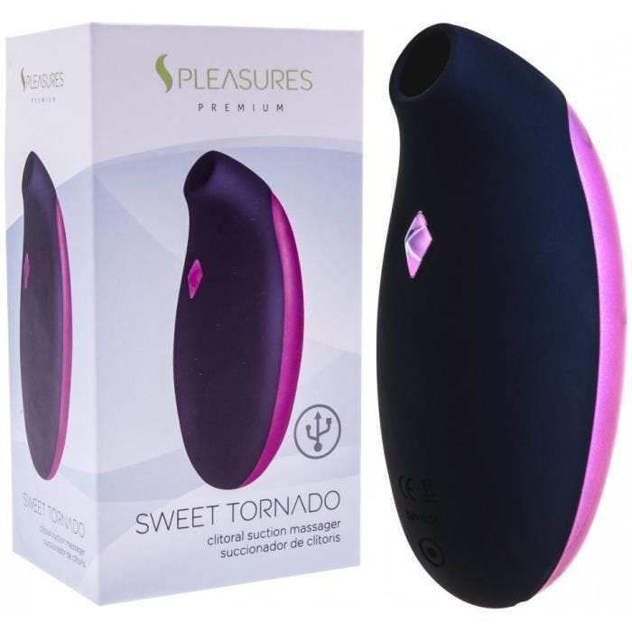 Stimulateur Clitoridien USB Sweet Tornado Rose/Noir - mixte / adulte