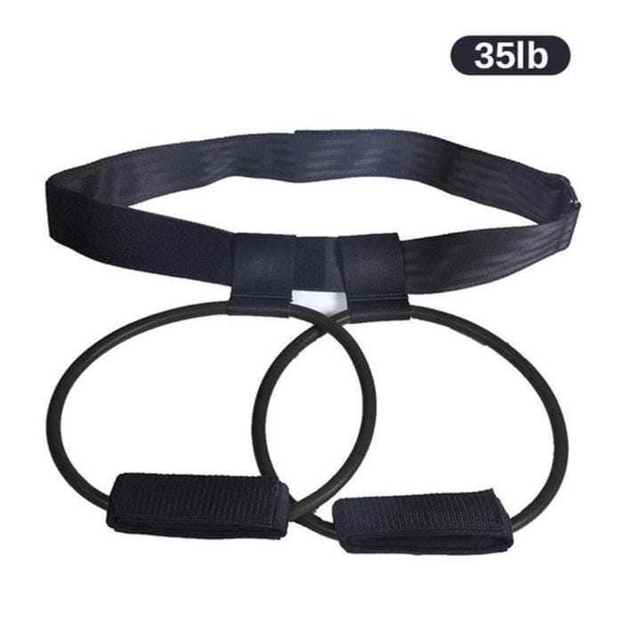Bandes de résistance - NOIR - 35lb - Ajustable - Fitness - Musculation