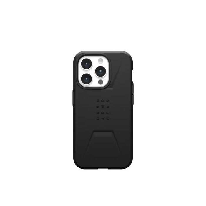 Coque - UAG - Civilian - iPhone 15 Pro - Noir - Amortit les chocs
