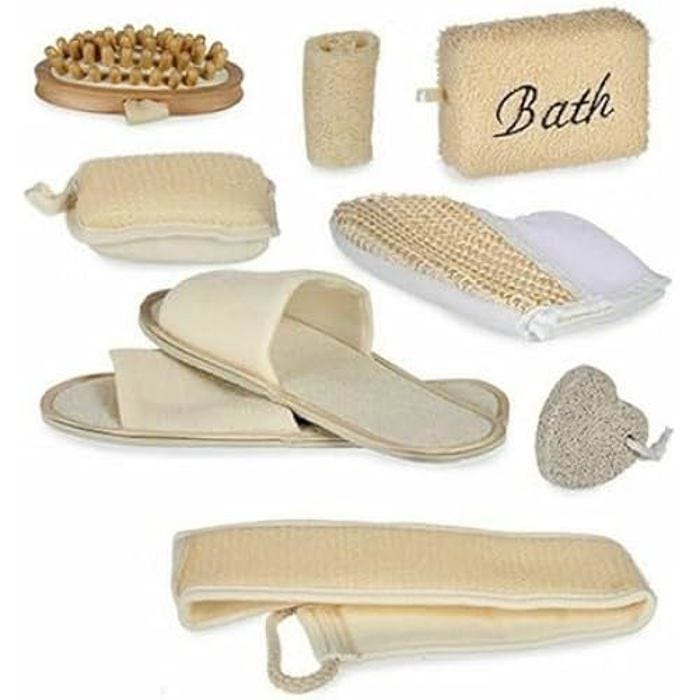 Ensemble de Salle de Bain - BERILO - Multicolore - 30,5 x 31 x 41 cm - Bien-être - Mixte