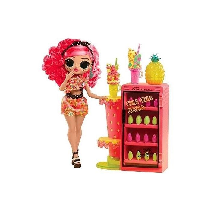 L.O.L. Surprise OMG Sweet Nails™ - Bar à ongles - Poupée mannequin Pinky Pops Fruit Shop - Thème Fruit - A partir de 4 ans