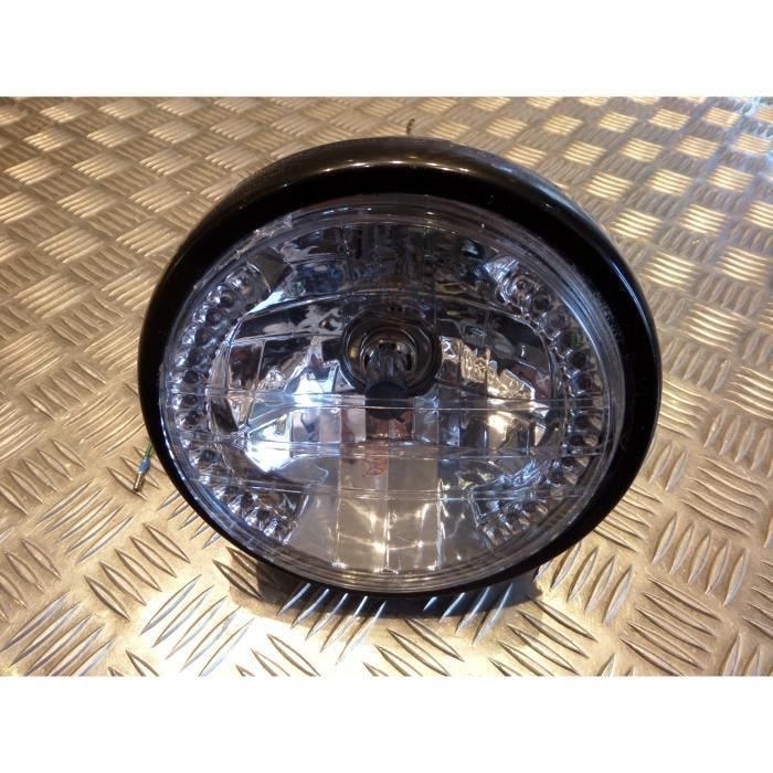 phare optique universel adaptable h4 avec clignotant led integre moto quad scooter ...