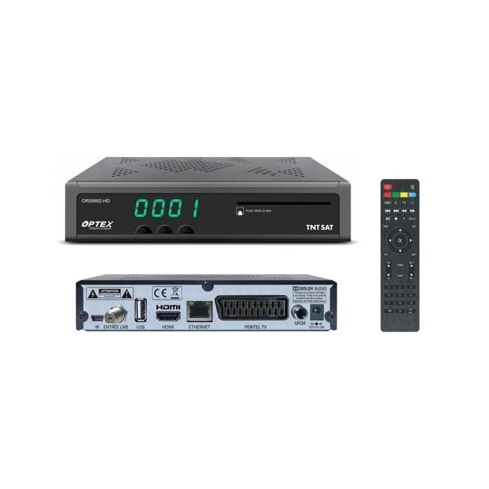 Récepteur TNT Satellite - OPTEX - ORS9992 HD - USB - Enregistrement - Haute Définition