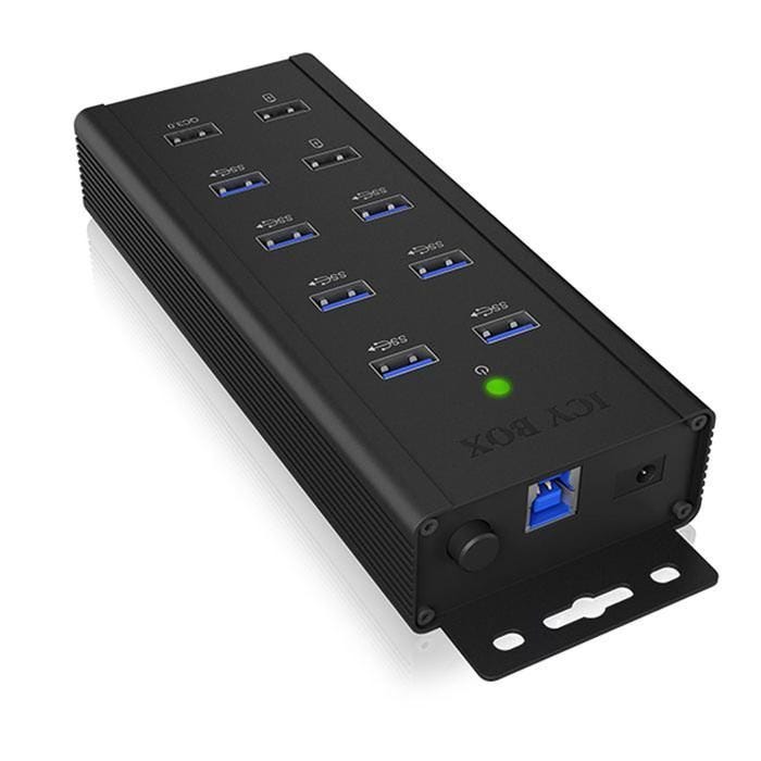 RaidSonic ICY BOX IB-HUB1703-QC3 Concentrateur (hub) 7 x SuperSpeed USB 3.0 Ordinateur de bureau