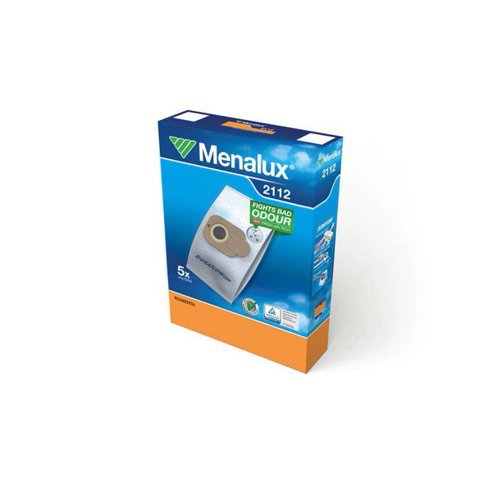 Menalux 2112 - ELECTROMENAGER - SAC ASPIRATEUR - 5Sacs Aspirateur pour Rowenta ro64, Sacs Duraflow en synthétique, 1filtre moteur