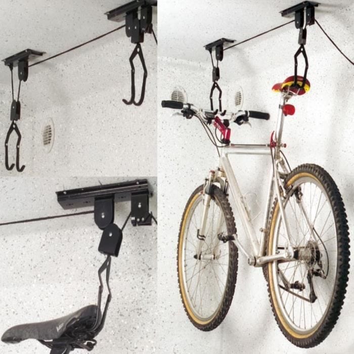 BONNE - Monte-vélo de plafond Support lève vélo de plafond 730915 FR03058