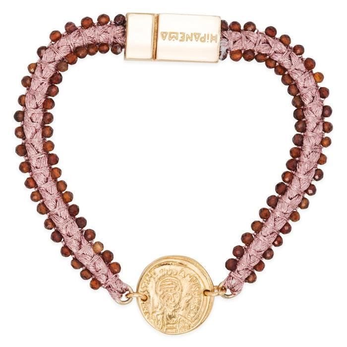 Bracelet femme - HIPANEMA - Bracelet Hipanema Conquistador pink M - Taille/Longueur:17 cm