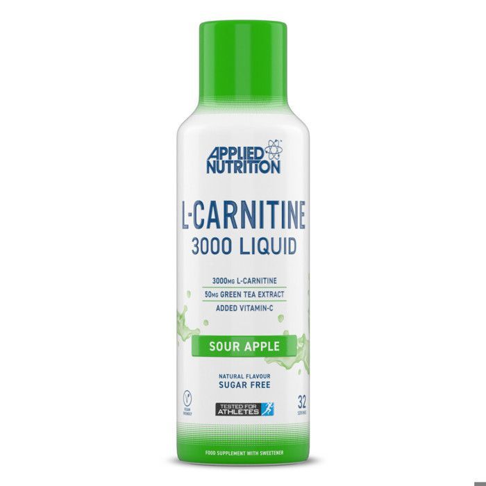 L-Carnitine Applied Nutrition - L-Carnitine Liquid 3000 - Sour Apple 480ml