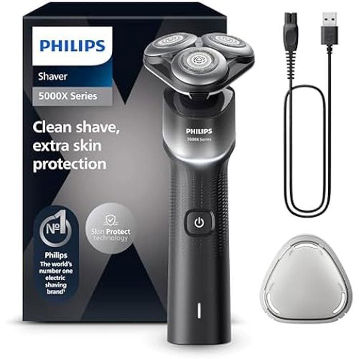 Rasoir électrique - PHILIPS - 5000X Series - 100% étanche - Technologie SkinProtect - Tête flexible 360°