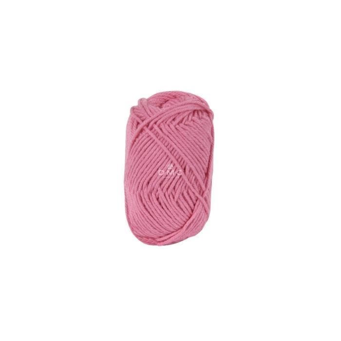 Fil à crocheter - DMC - Natura Happy Cotton - 3mm - 20g - Couleur rose 799