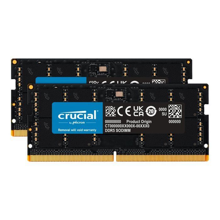 CRUCIAL RAM 96GO KIT (2X48GO) DDR5 5600MHZ (OU 5200MHZ OU 4800MHZ) MÉM