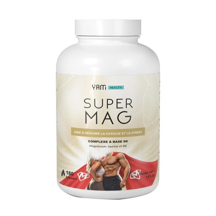 Magnésium Yam Nutrition - Supermag - 180 Gélules