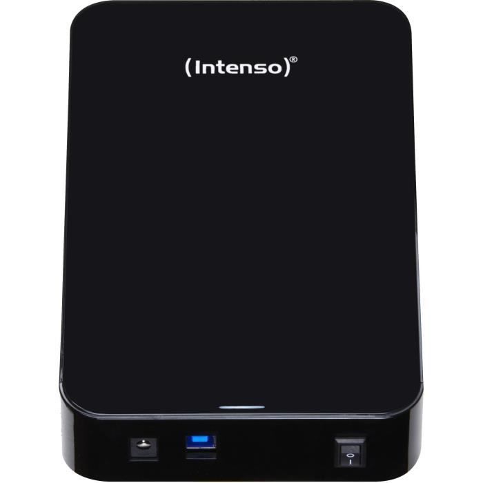 Disque dur externe bureau - INTENSO - 3,5' - 4 To - Noir