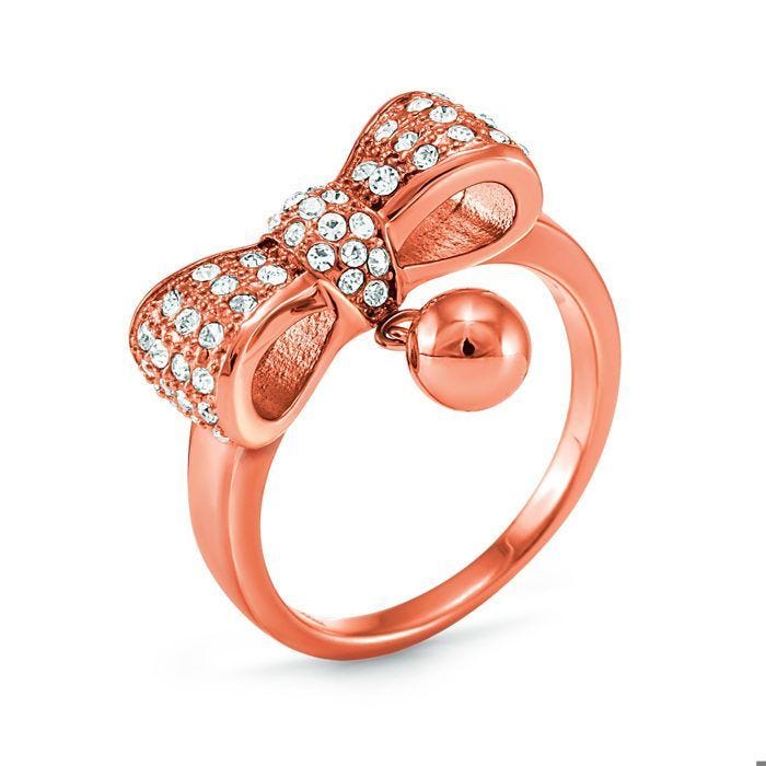 Bague - Folli Follie - 3R15T005RC-54 - Argenté - Femme - Élégante et Glamour