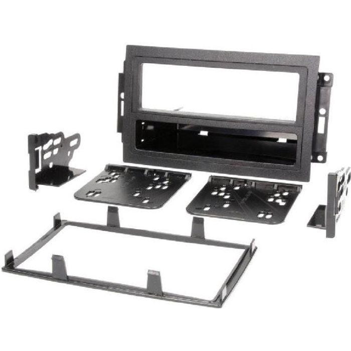 Facade autoradio 1DIN - ADNAuto - Chrysler 300/PT Cruiser/Jeep Grand Cherokee - Noir - Vide-poche - 2005-2006