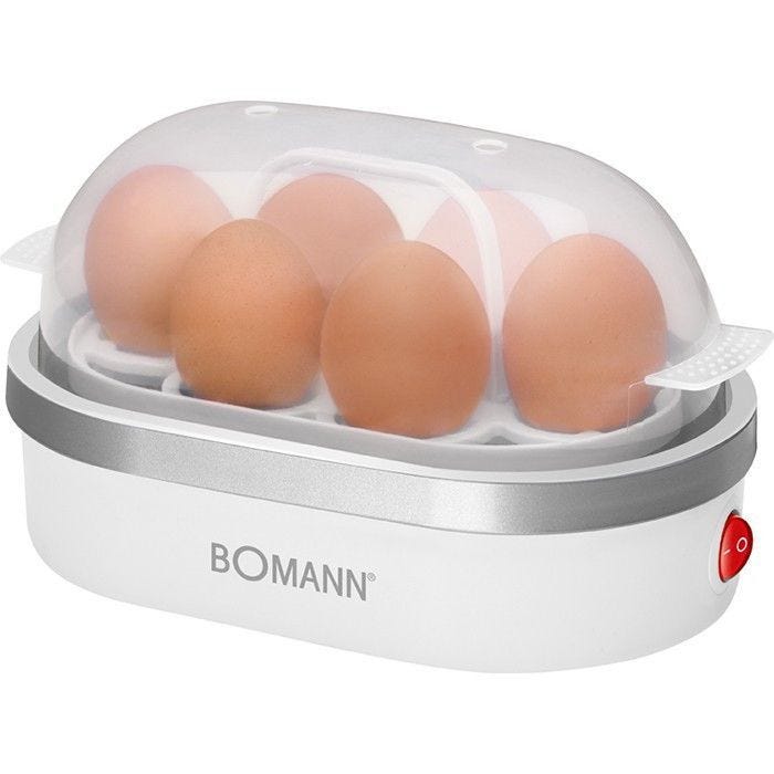 Cuiseur à oeufs - BOMANN - EK 5022 CB - Capacité 6 oeufs - Blanc/Argent