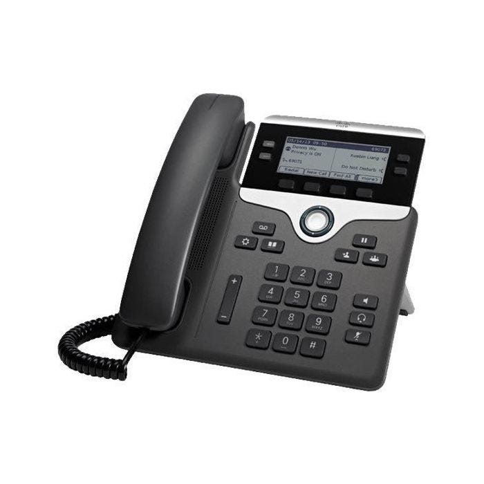 Téléphone VoIP CISCO UP PHONE 7841 EN - Écran LCD monochrome - Noir - Musique en attente