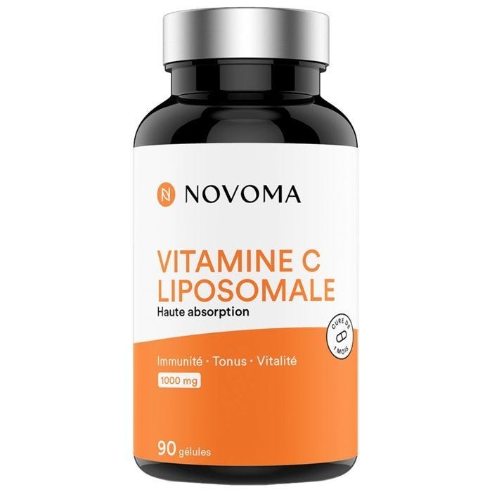 Vitamine C Liposomale - Novoma - 90 Gélules - Réduction de la fatigue - Système immunitaire et nerveux