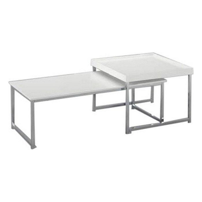 Table basse en acier bois MDF DKD Home Decor