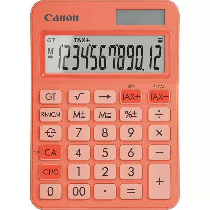 calculatrice LS 125KB Orange 12 chiffres
