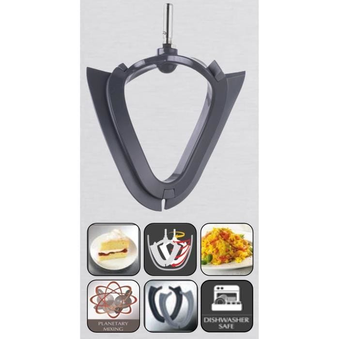 Batteur souple pour robot ménager Kenwood Cooking Chef - réf. AWAT502002