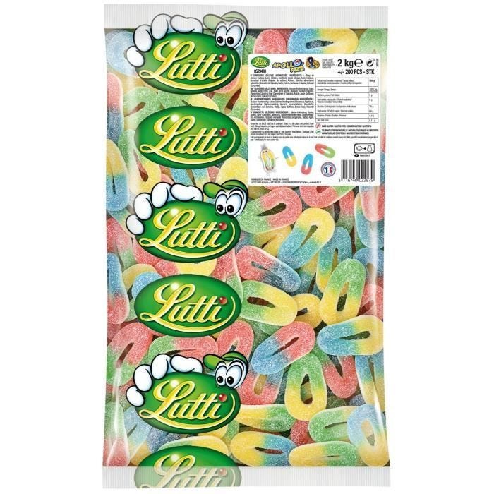 LUTTI Apollo Bonbons en Vrac 200 Pièces - 2 Kg