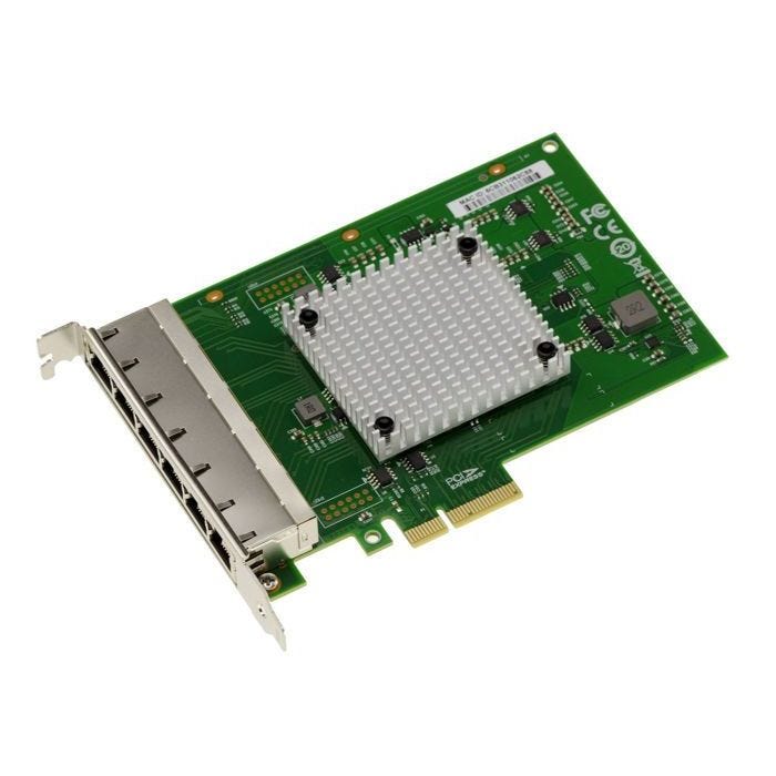 Carte contrôleur réseau PCIe x4 vers 6 ports Gigabit LAN RJ45 Ethernet 10 100 1000 1G - Dual Chipset Intel I350 NIC